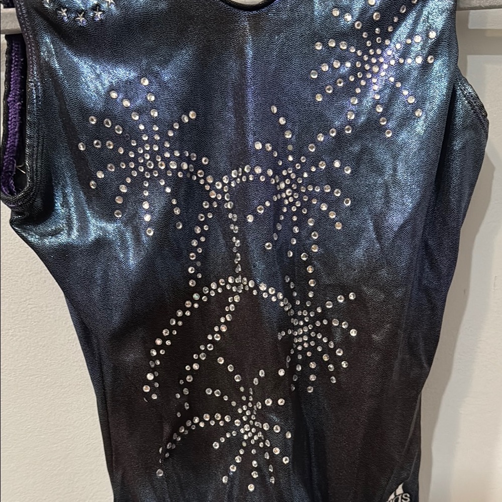 Adidas Black & Navy USA Gymnastics Leotard - Picture 5 of 5